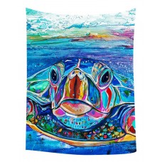 GCKG Sea Turtles Bedroom Living Room Art Wall Hanging Tapestry Size 51x60 inches   